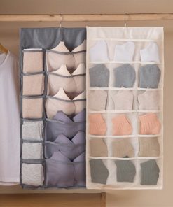 Closet Hanging Space Saver Bag for Bra Underwear Socks