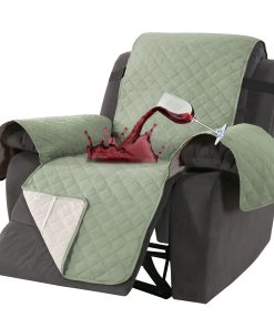 100% WATERPROOF NON SLIP RECLINER SLIPCOVERS SAGE GREEN