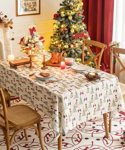 Christmas Snowman Dining Room Tablecloth