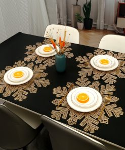Christmas Round Snow Heat Resistant Placemats