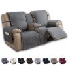 100% Waterproof Loveseat Recliner Cover Rhombus with Console