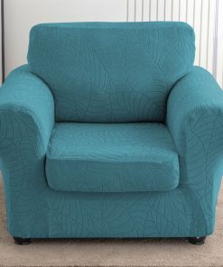 Wear Resistant Leaf Pattern Jacquard Elastic Sofa Cover