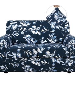 Super Stretch Printed Sofa Covers With Individual Cushion Covers