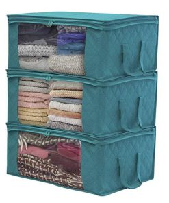 Clear Window Foldable Storage Bag (19.3'' x 14.2'' x 8.3'')