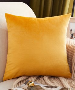 Solid Color Velvet/Jacquard Pillow Covers
