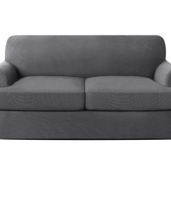 Stretch Jacquard T Cushion Shape Seat Covers Sofa Slipcover