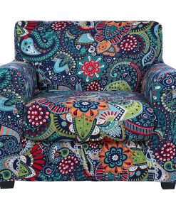 Stretch Printed Sofa Covers with Separate Cushion Cover