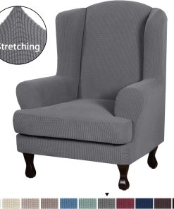 Split Stretch Wing Back Armchair Slipcovers (2 Pieces)