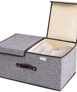 Storage Box with Double Flip Lid & Handles (19.7'' X 11.8'' X 9.8'')