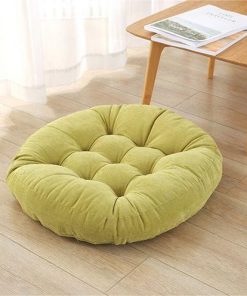 Corduroy Round Chair Cushion Seat Cushion Tatami Futon Cushion Window Mat Yoga Mat