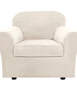 High Stretch Velvet Plush Sofa Cushion Slipcover