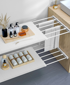 Retractable Cabinet Organizer Storage Shelf