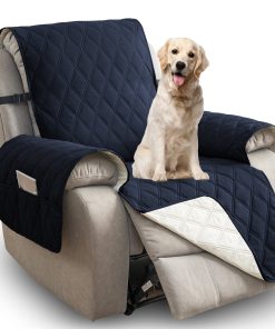 Double Line Large Diamond Pattern 100% Waterproof Recliner Chair Cover