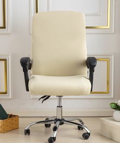 Spandex Solid Color Stretch Office Chair Cover(Set of 2)