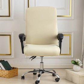 Spandex Solid Color Stretch Office Chair Cover(Set of 2)